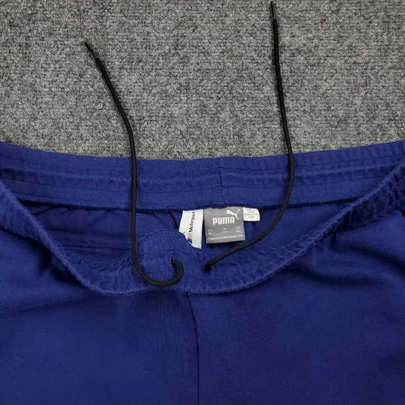Puma BMW Motorsport Sweatpants Joggers Mens 2XL Fleece Drawstring Blue Red - Picture 9 of 12